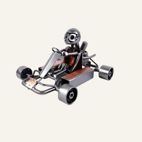 Cadeau karting - Figurine karting en métal