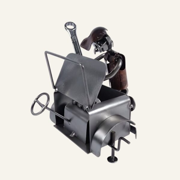 Idée cadeau mécanicien - Figurine mécanicien en métal