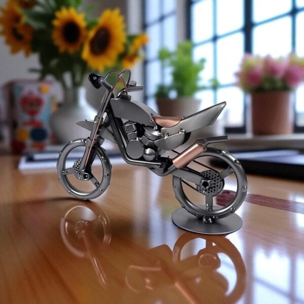 Cadeau motocross - Figurine motocross en métal