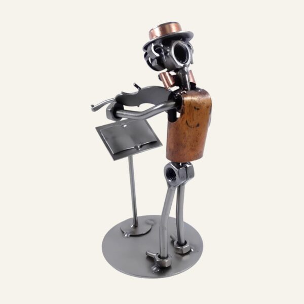 Cadeau pour un violoniste - Figurine violoniste en métal, un cadeau pour un musicien jouant du violon