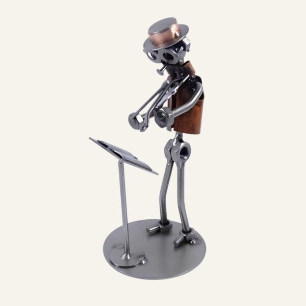 Cadeau pour un violoniste - Figurine violoniste en métal, un cadeau pour un musicien jouant du violon