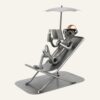 Déco retraite homme - Figurine en métal touriste