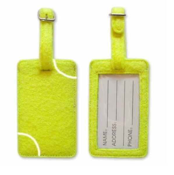 Étiquette à bagage - Modèle Tennis