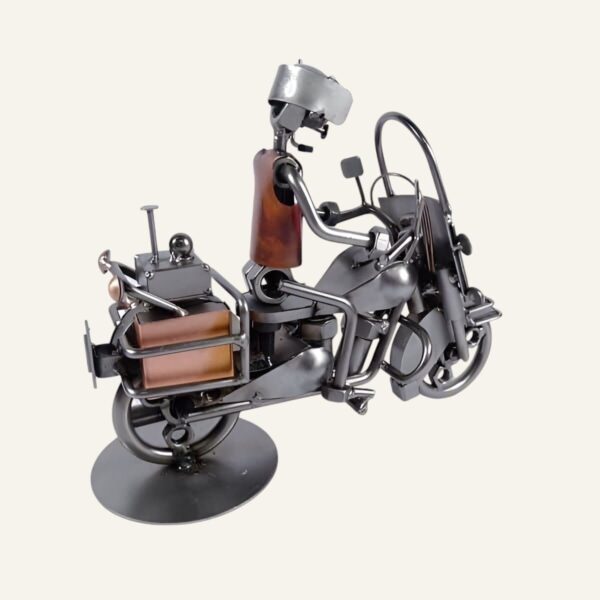 Moto de police miniature en métal