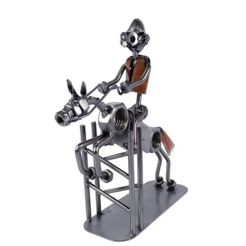 Figurine métal cavalier
