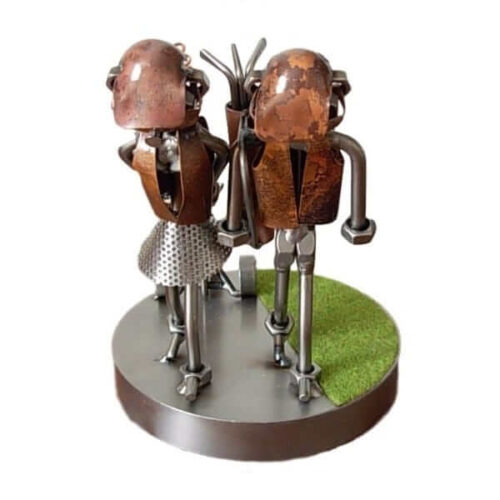 Figurine couple golfeur