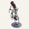 Figurine cycliste métal