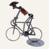 Figurine cycliste métal