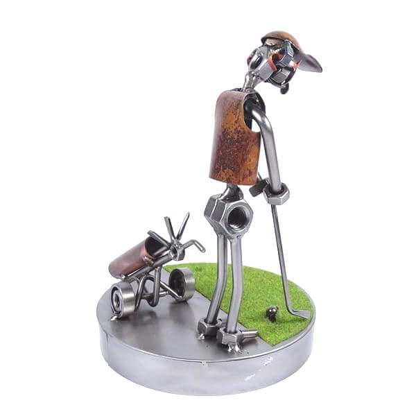 Figurine golfeur au putt - Cadeau Golf