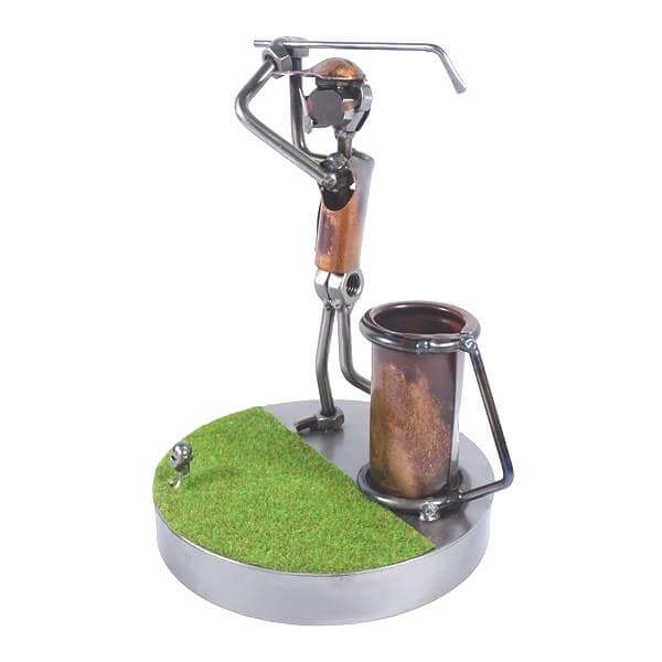 Figurine golfeur au swing