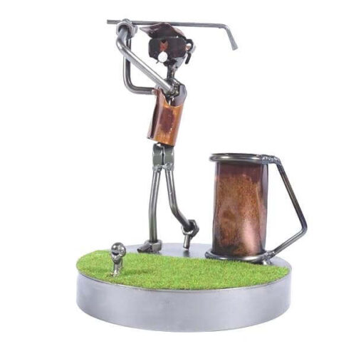 Figurine golfeur au swing