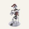 Figurine guitariste homme assis en métal