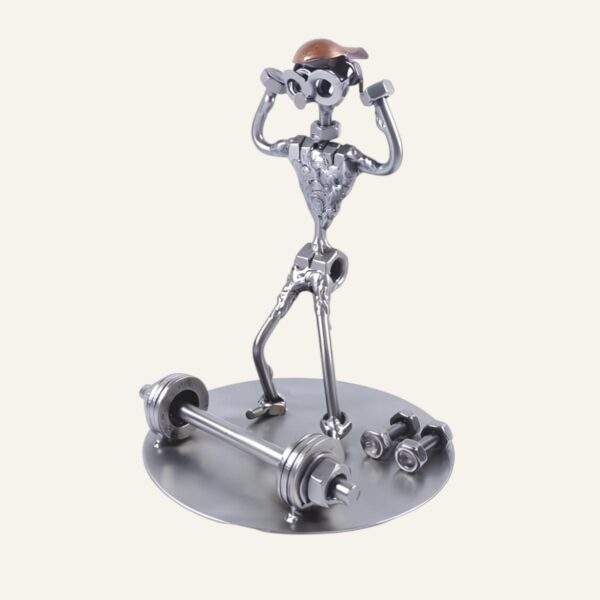Figurine homme haltérophile