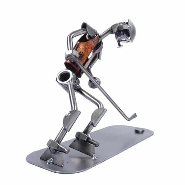 Figurine hockeyeur en métal - Cadeau hockey sur glace