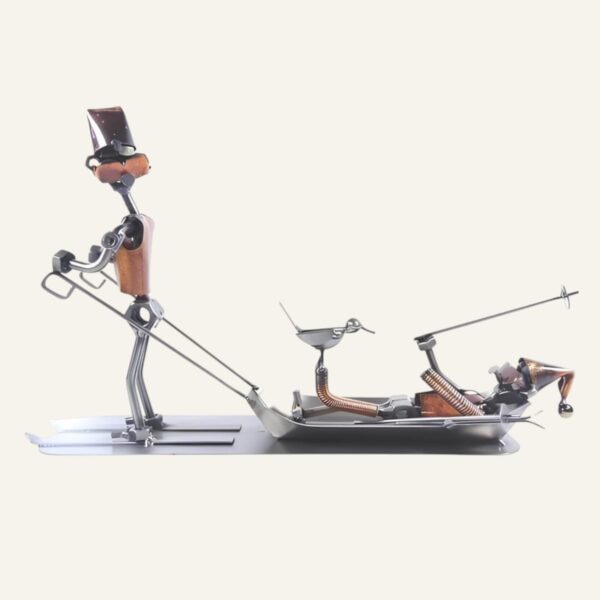 Cadeau humoristique ski - Figurine skieur blessé