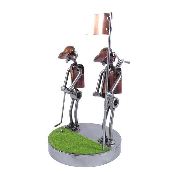 Figurine joueur de golf au putt