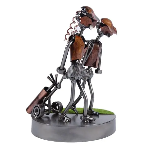 Figurine Solaire Puckator - Joueur De Golf Animé Par Energie Solaire - Déco Ludique 11cm
