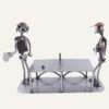 Cadeau ping pong : Une figurine en métal représentant 2 joueurs de ping-pong