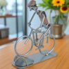 Figurine cyclo-cross en métal