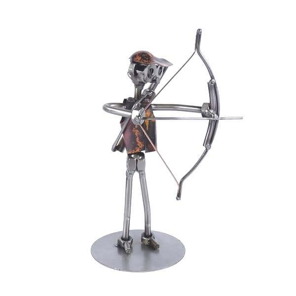 Figurine archer en métal