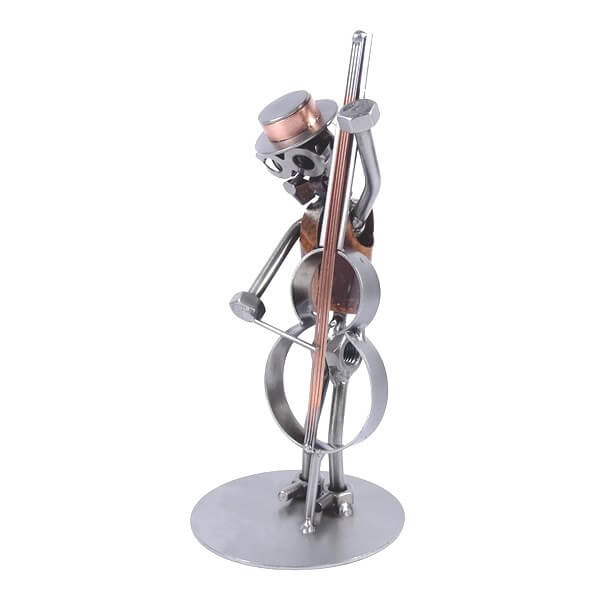 Figurine musicien contrebassiste