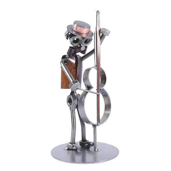 Figurine musicien contrebassiste