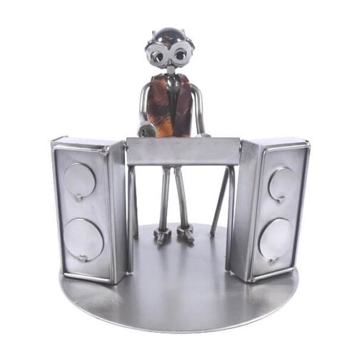 DÉCO FIGURINE JAZZ Musicien Chanteur H 29 CM Bande Décorative Avec Trompettes EUR 88,74 - FR