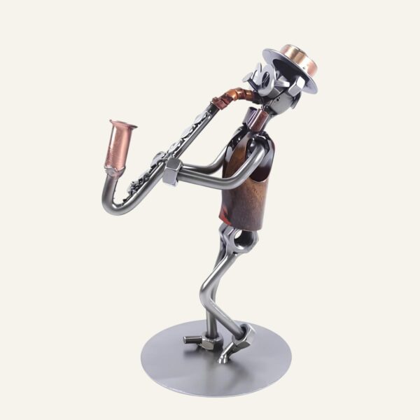 Figurine saxophoniste en métal - Cadeau pour saxophoniste