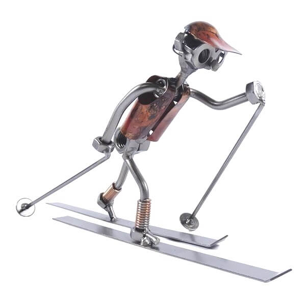 Cadeau ski de fond - Figurine ski de fond