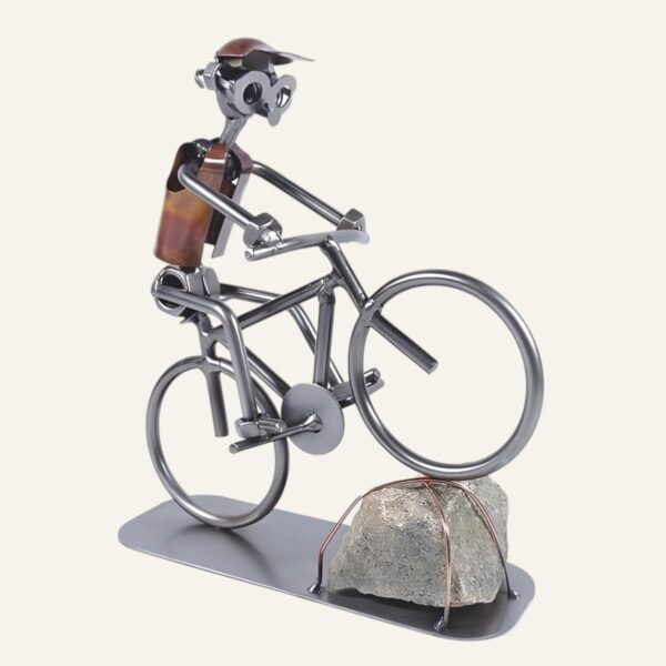 Figurine cyclo-cross en métal