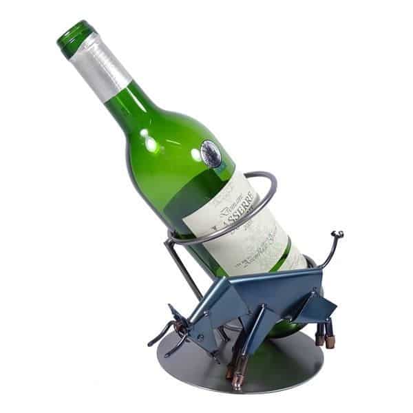 Porte bouteille vin Taureau en métal