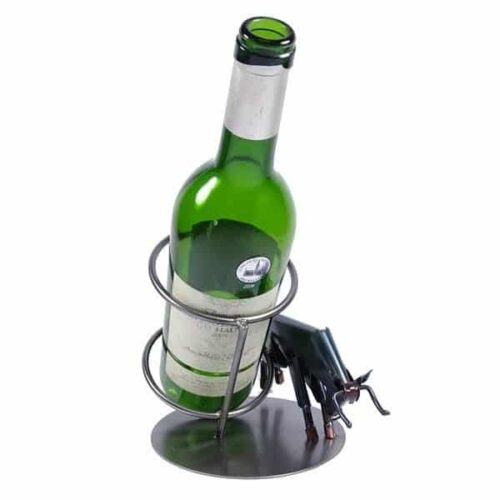 Porte bouteille métal vin Taureau - Cadeau de noël
