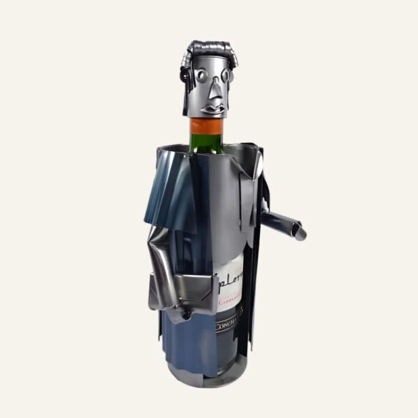 Porte-bouteille vin avocat en métal