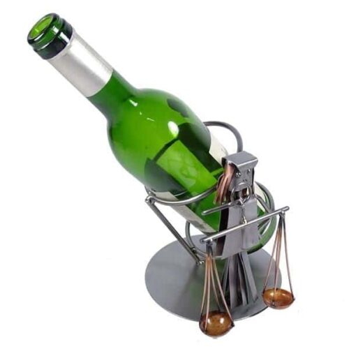 Porte bouteille vin Balance en métal