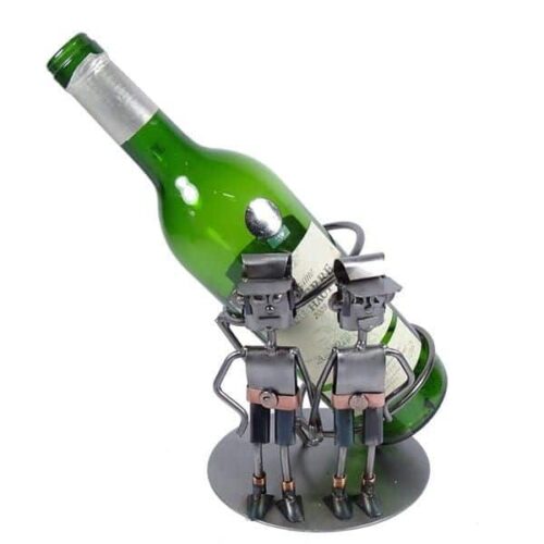 Porte bouteille vin Gémeaux en métal