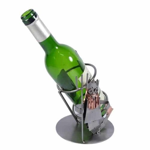 Porte bouteille vin Verseau en métal
