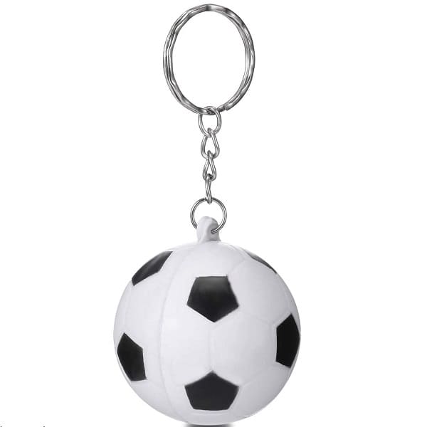 Porte clef football, Mini Porte-Clés de Football Blanc porte clé