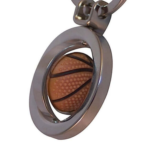 Porte-clés Ballon De Basketball – PVC Souple, Mini Taille, Petit Cadeau Pour Fans De Basket