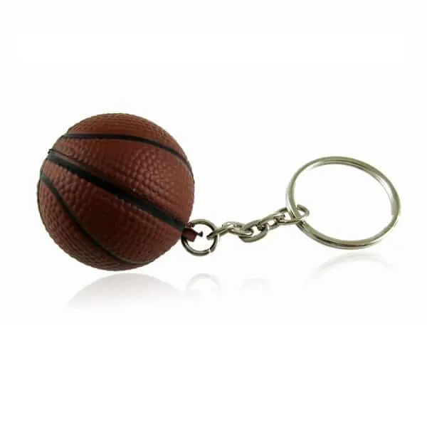 Porte-clés Basketball Marron - Passions Cadeaux