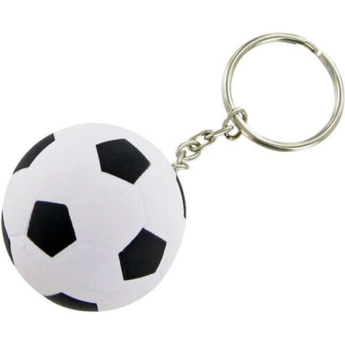Porte clef football, Mini Porte-Clés de Football Blanc porte clé