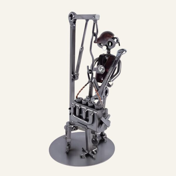 Cadeau pour mécano - Figurine mécano avec palan