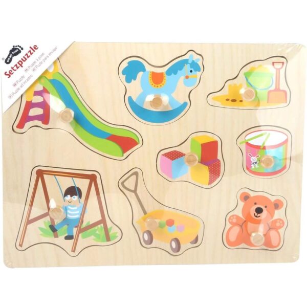 Puzzle bois bébé forme jouet