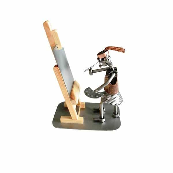Cadeau pour une artiste - Figurine peintre femme