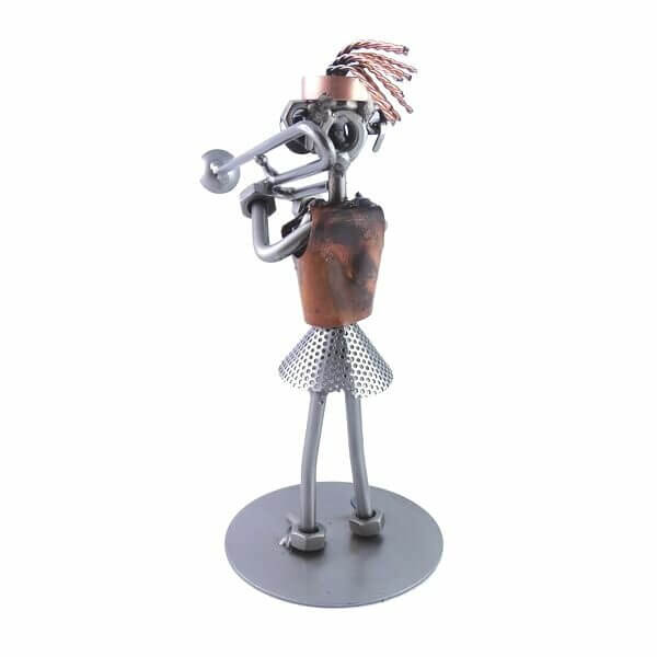 Figurine tromboniste femme