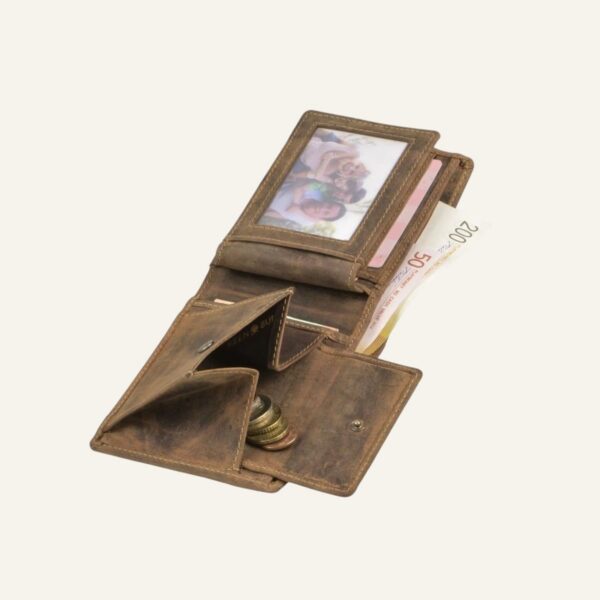 Portefeuille homme Vintage marron - RFID