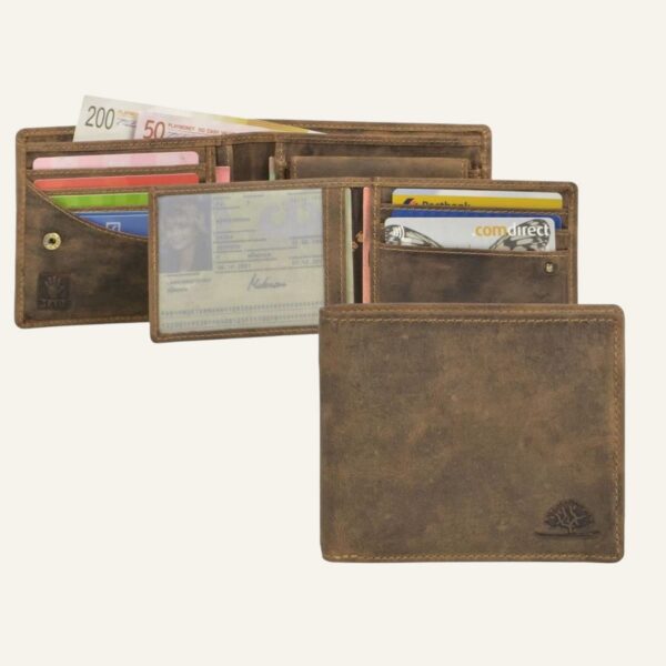 Portefeuille homme Vintage marron - RFID