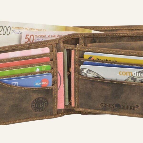 Portefeuille homme Vintage marron - RFID