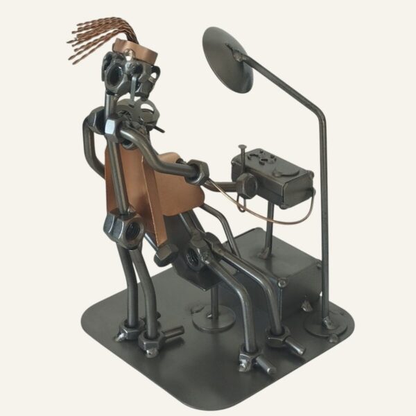 Cadeau dentiste femme - Figurine dentiste en métal