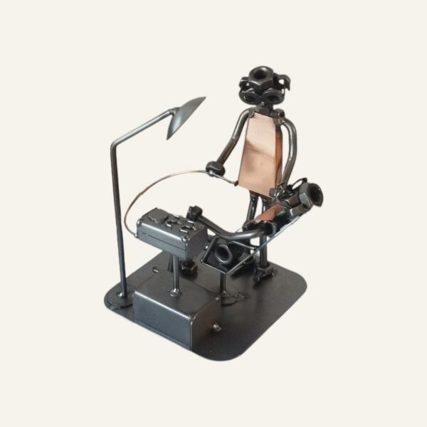 Cadeau pour dentiste - Figurine dentiste homme en métal