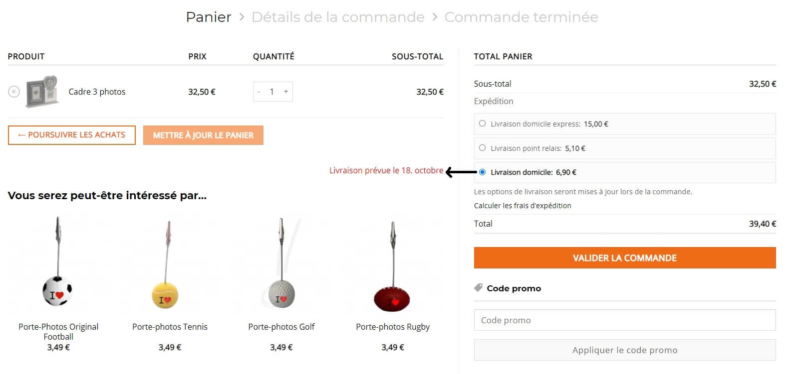 Délai de livraison